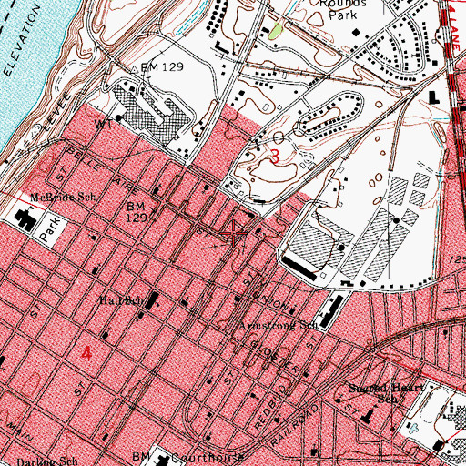 Topographic Map of Full Gospel Temple, MS