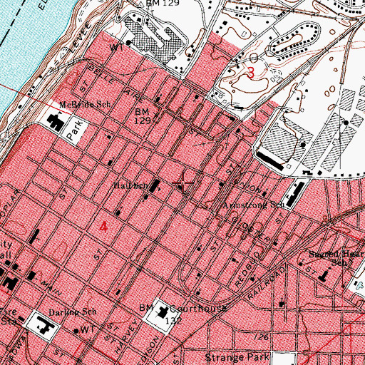 Topographic Map of Hopewell Baptist Church, MS