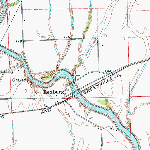 Topographic Map of Ingrams, MS