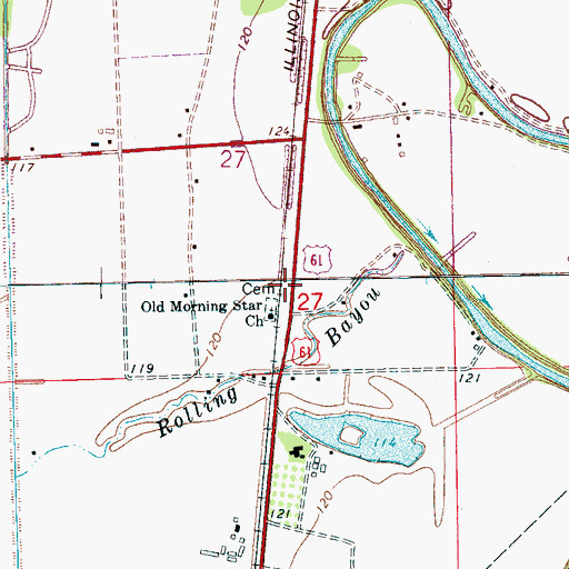 Topographic Map of Isenberg, MS