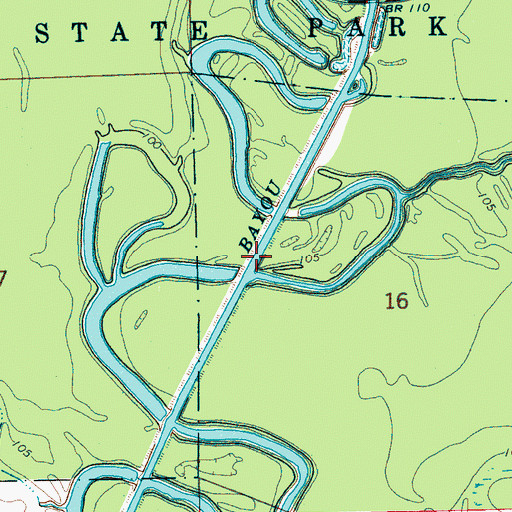 Topographic Map of Leroy Percy Game Management Area, MS
