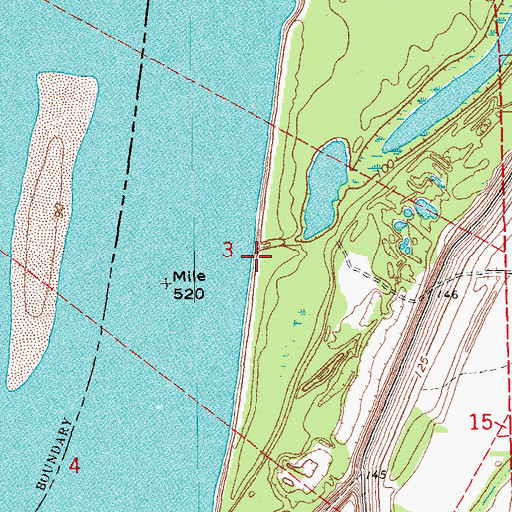 Topographic Map of Longwood Landing, MS
