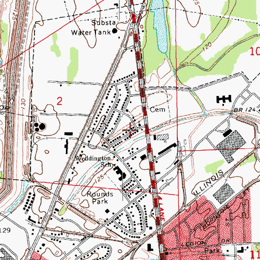 Topographic Map of New Mount Zion Baptist Church, MS