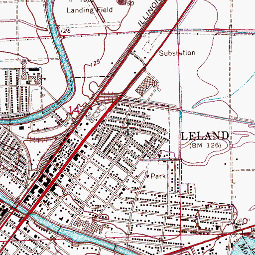 Topographic Map of Pilgrim Home Baptist Church, MS