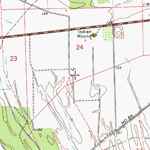Topographic Map of Pilgrims Rest Church, MS