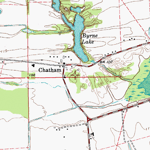 Topographic Map of Pleasant Star Church, MS