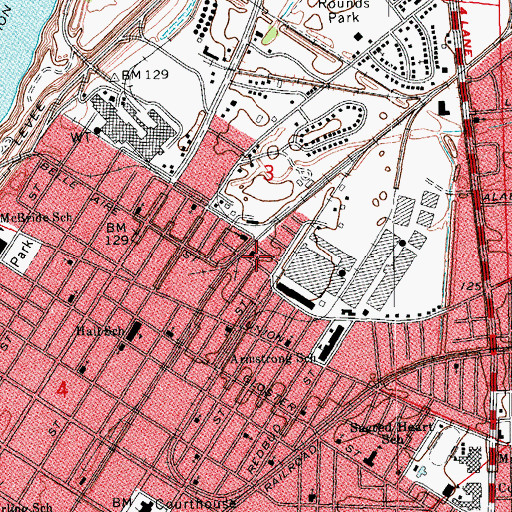 Topographic Map of Rose Hill Missionary Baptist Church, MS