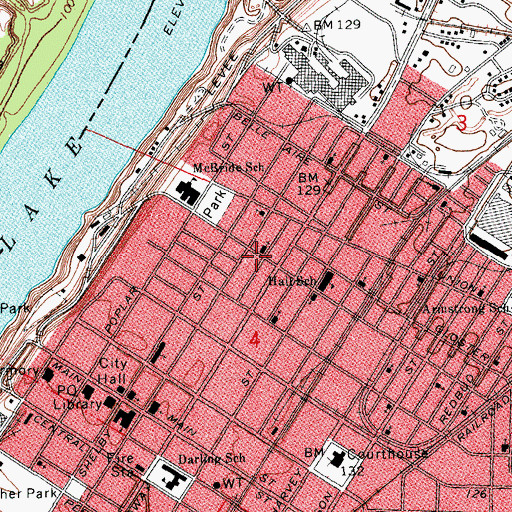 Topographic Map of Saint Matthews African Methodist Episcopal Church, MS