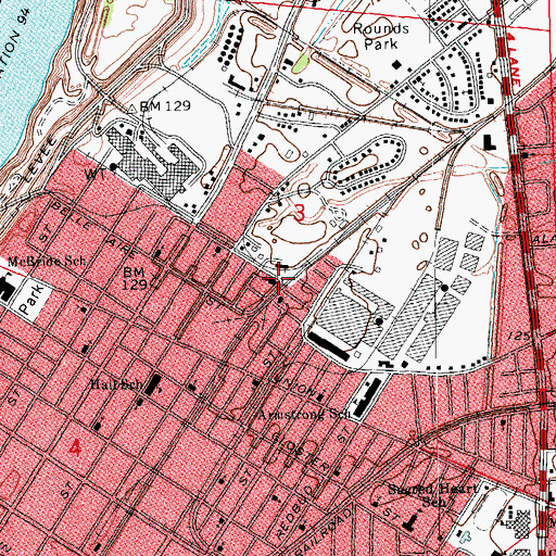 Topographic Map of Star of Bethlehem Baptist Church, MS
