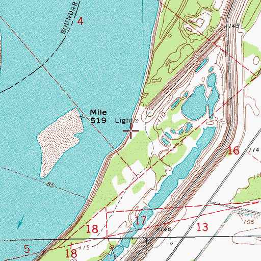 Topographic Map of Stella Landing, MS