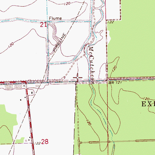Topographic Map of Tamburo (historical), MS