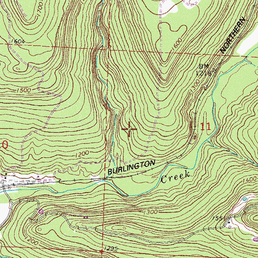 Topographic Map of Township of Porter, AR