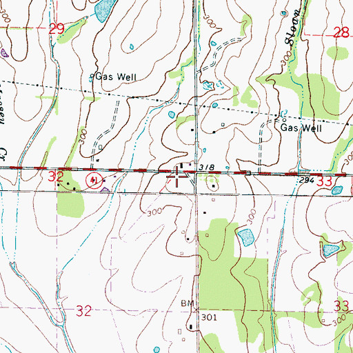 Topographic Map of Blackwell Church (historical), MS