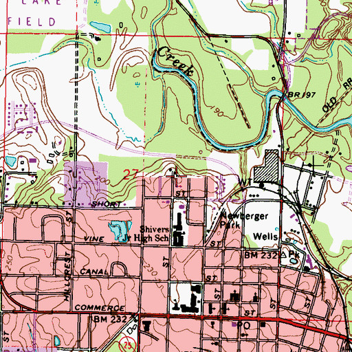 Topographic Map of Church of God and Christ, MS