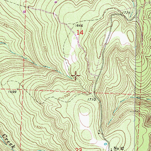 Topographic Map of Township of Upper, AR