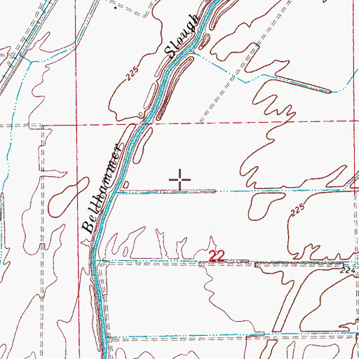 Topographic Map of Township of Fogleman, AR