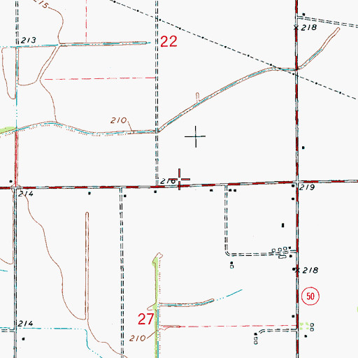 Topographic Map of Township of Jackson, AR
