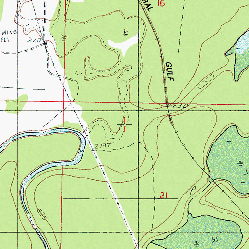 Topographic Map of Alligator Branch, MS