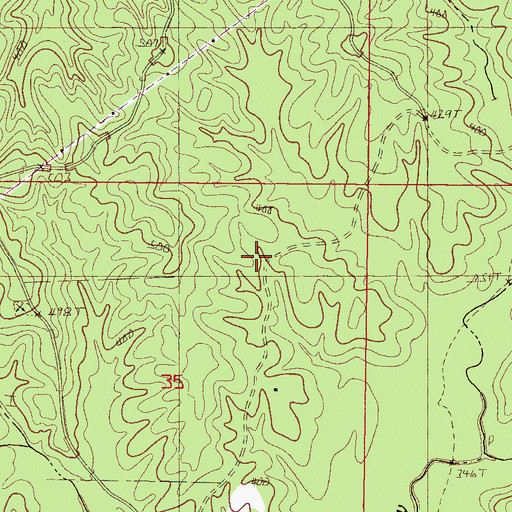 Topographic Map of Carr School (historical), MS
