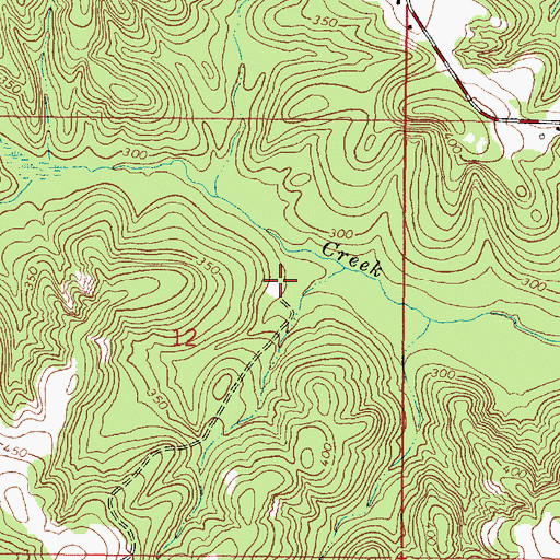 Topographic Map of Fairfield School (historical), MS