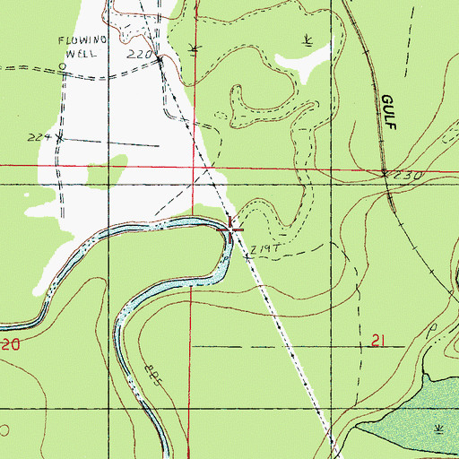 Topographic Map of Green Branch, MS