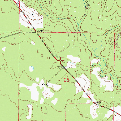Topographic Map of Hebbiza School (historical), MS