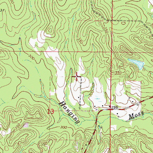 Topographic Map of Lindsey School (historical), MS