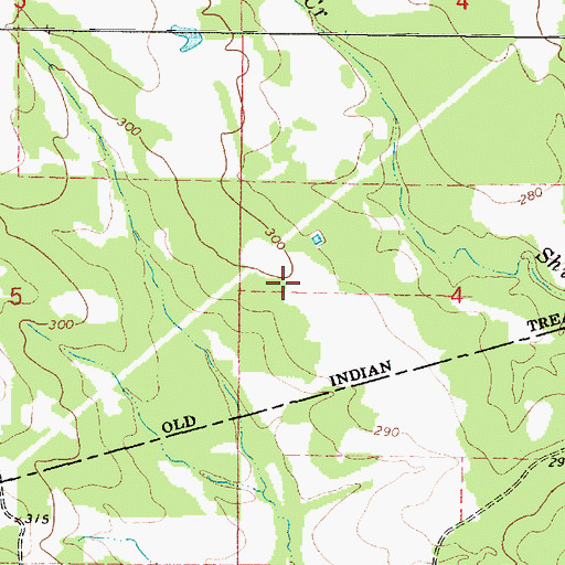 Topographic Map of Mayfalfa Farm (historical), MS