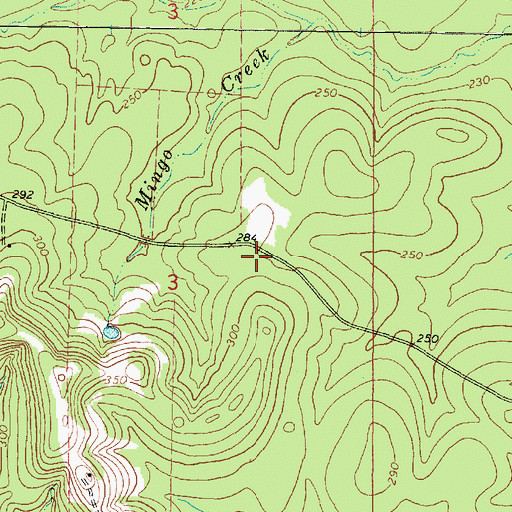 Topographic Map of Saint Paul Church (historical), MS