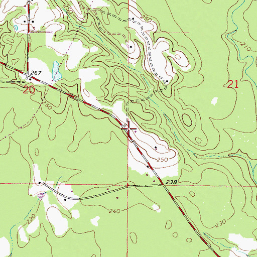 Topographic Map of Stallings Store (historical), MS