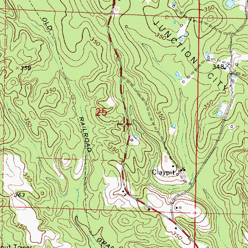 Topographic Map of Union Church (historical), MS