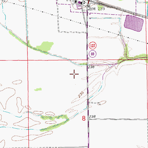 Topographic Map of Township of Big Bottom (historical), AR