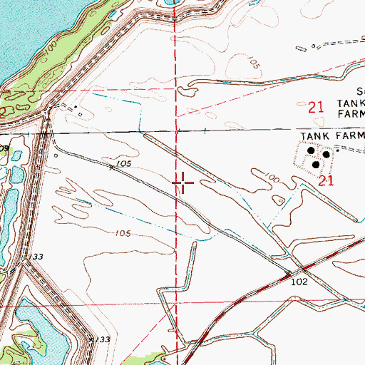 Topographic Map of Christmas Plantation (historical), MS