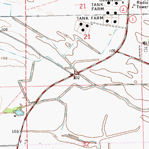 Topographic Map of Homochitto (historical), MS