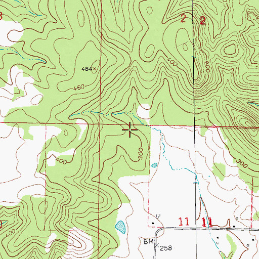 Topographic Map of Township of Christian (historical), AR