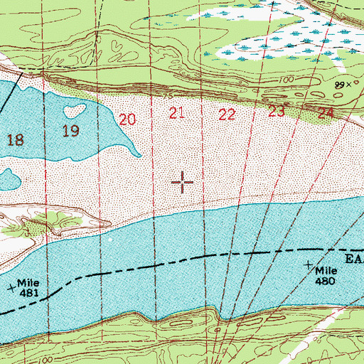 Topographic Map of Only Bar, MS