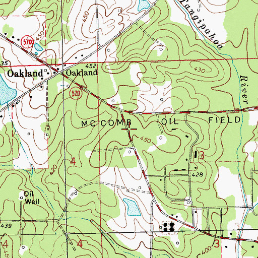 Topographic Map of Holmes School (historical), MS