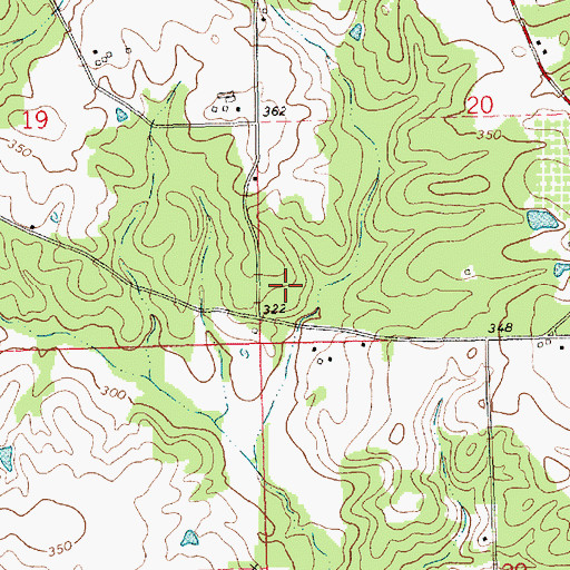 Topographic Map of Mogul School (historical), MS