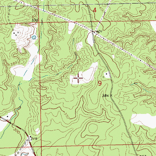Topographic Map of Sibley School (historical), MS