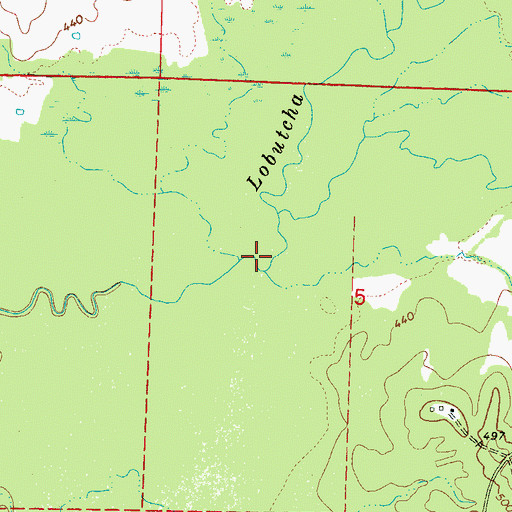 Topographic Map of Edwards Mill (historical), MS
