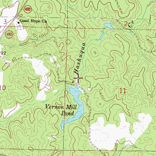 Topographic Map of Haines Mill (historical), MS