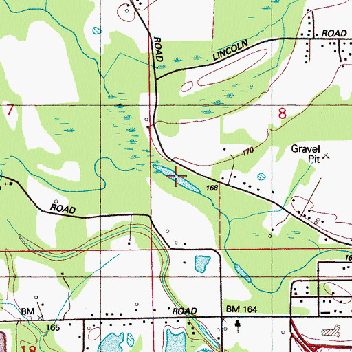 Topographic Map of Alligator Lake, MS