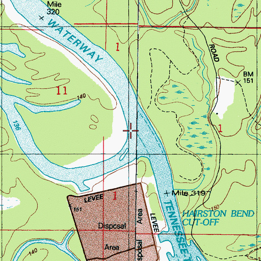 Topographic Map of Bar Number 2, MS