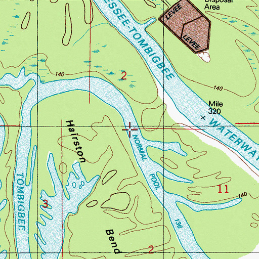 Topographic Map of Bar Number 4, MS