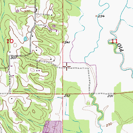 Topographic Map of Township of Marshell (historical), AR