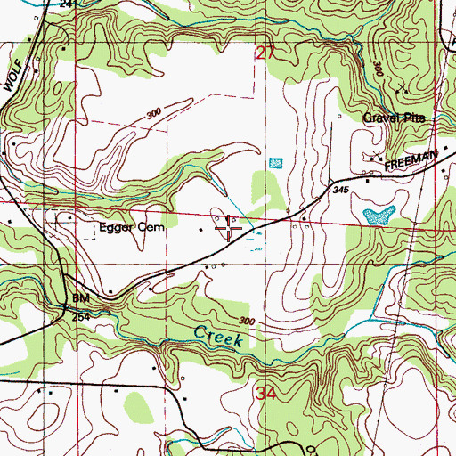 Topographic Map of Cannons School (historical), MS
