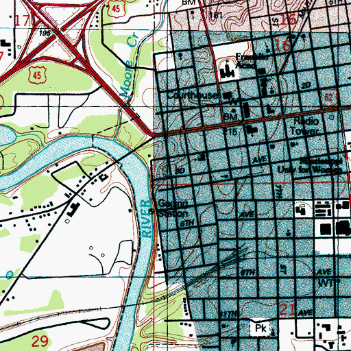 Topographic Map of Errolton, MS