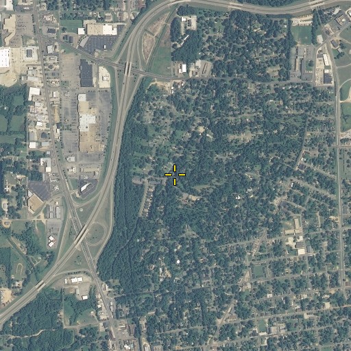 Aerial/Satellite Image of Hickory Sticks, MS