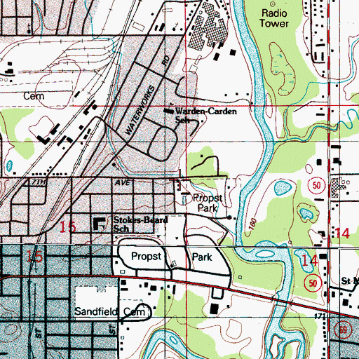 Topographic Map of Jerusalem Temple Apostolic Church, MS