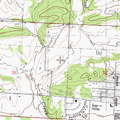 Topographic Map of Township of Boone, AR